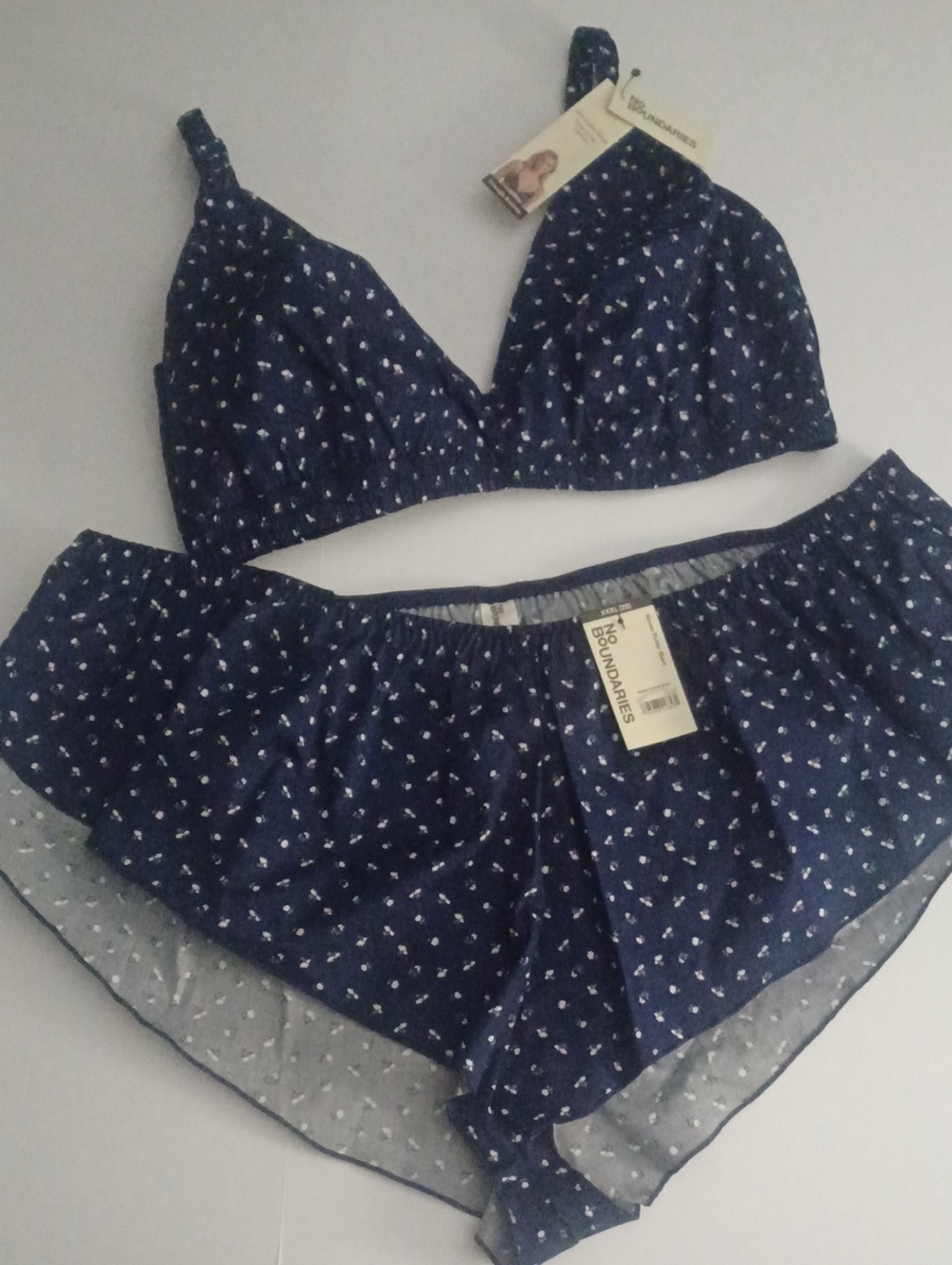 Nobo Bra + Sleep Shorts Set XXL XXXL